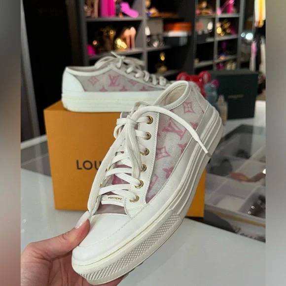 Louis Vuitton sneakers white pink - Picture 4 of 6